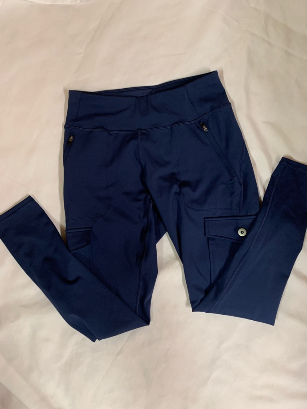 Deep Navy Cargo Pocket Performance Leggings